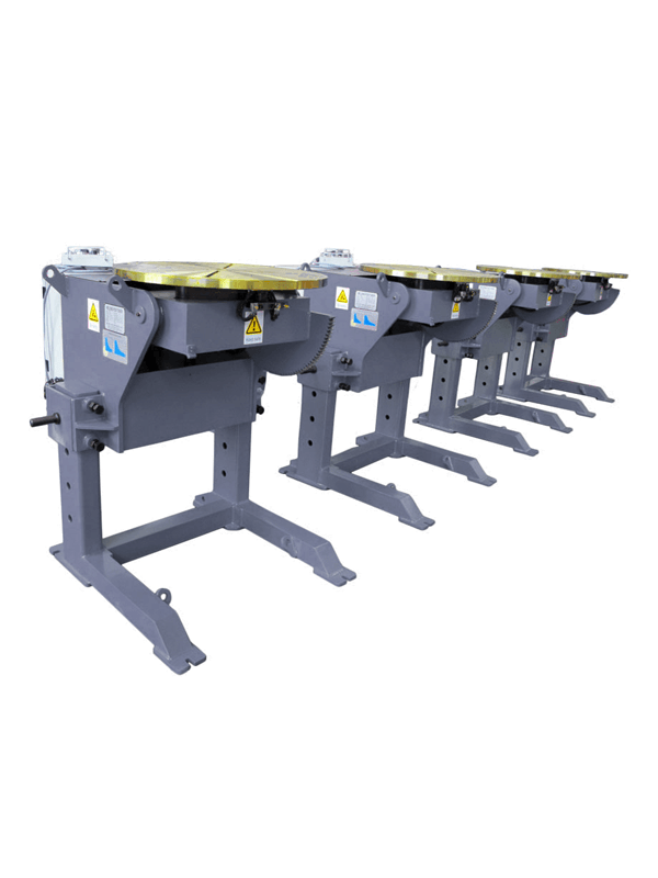 Hoogte verstelbare manipulator lassen opstelling